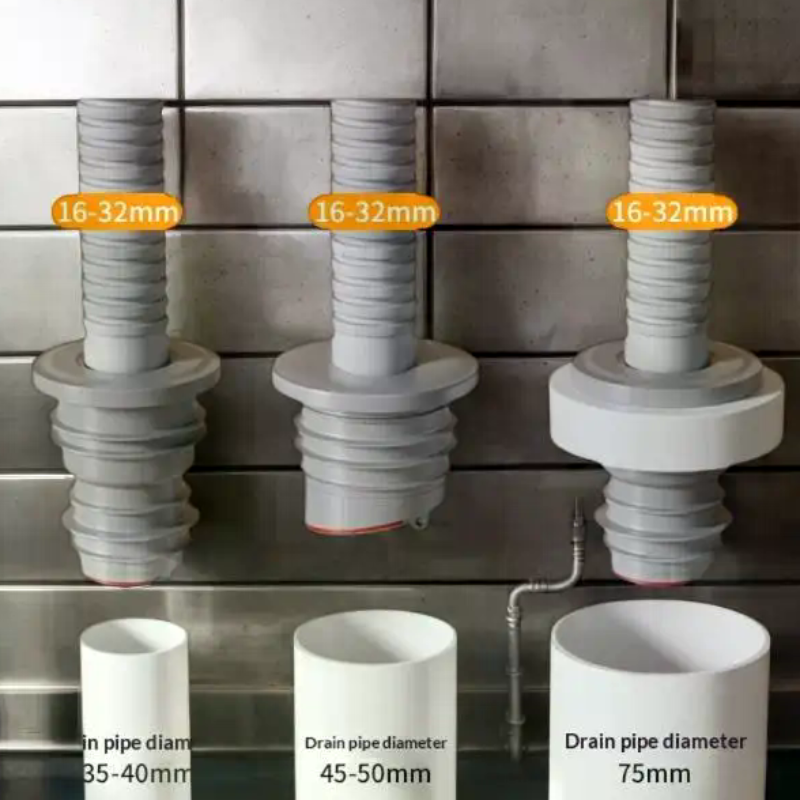 Drain Pipe Clip - Bathroom Sewer Seal Ring Anti-odor Leak-Proof