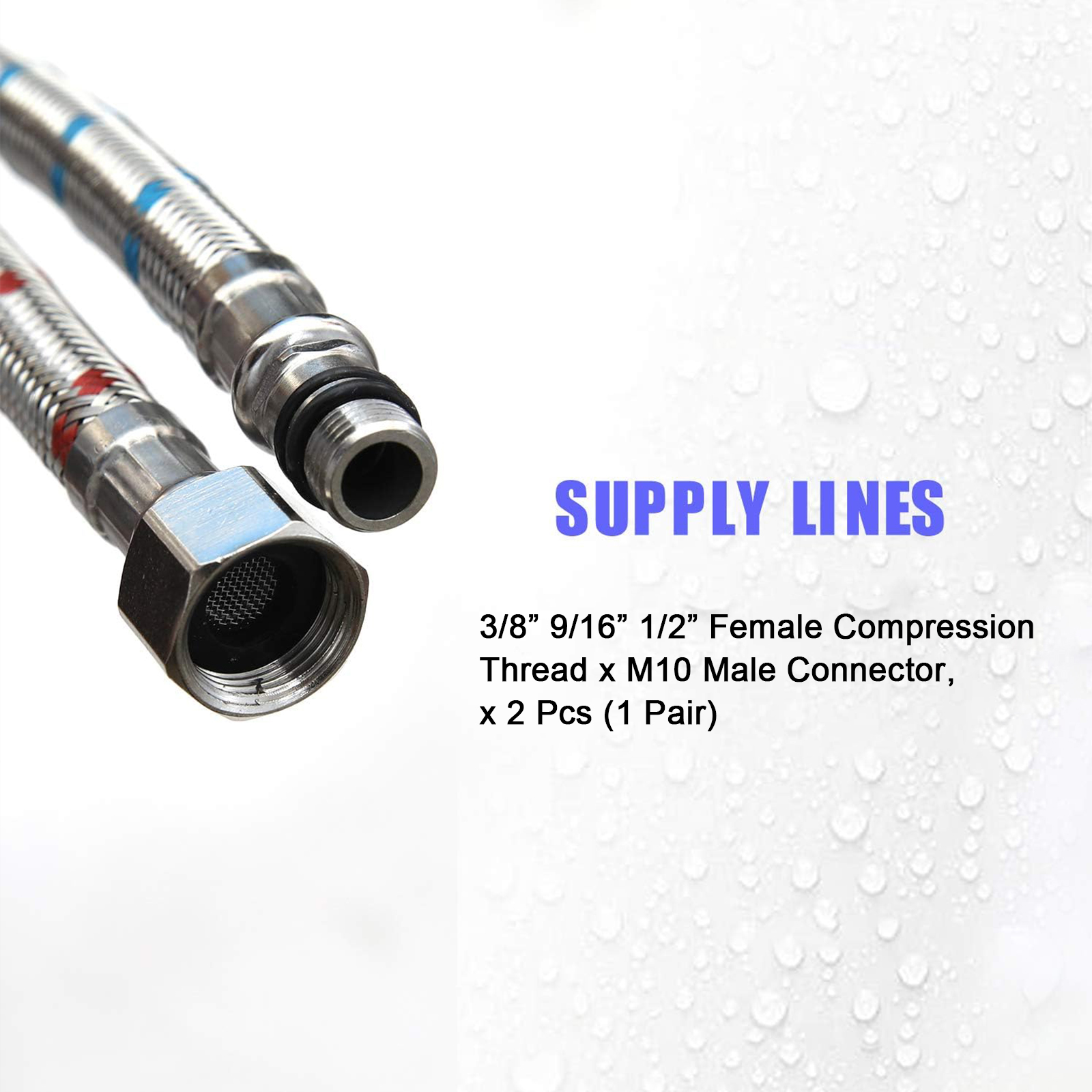 2 Piece 24-Inch Long Faucet Co – Flexible Hose Braided recenzja i cena