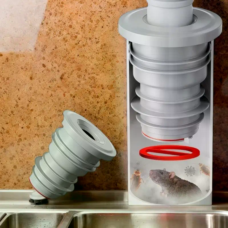 Bathroom Sewer Seal Ring Anti- – Drain Pipe Clip recenzja i cena