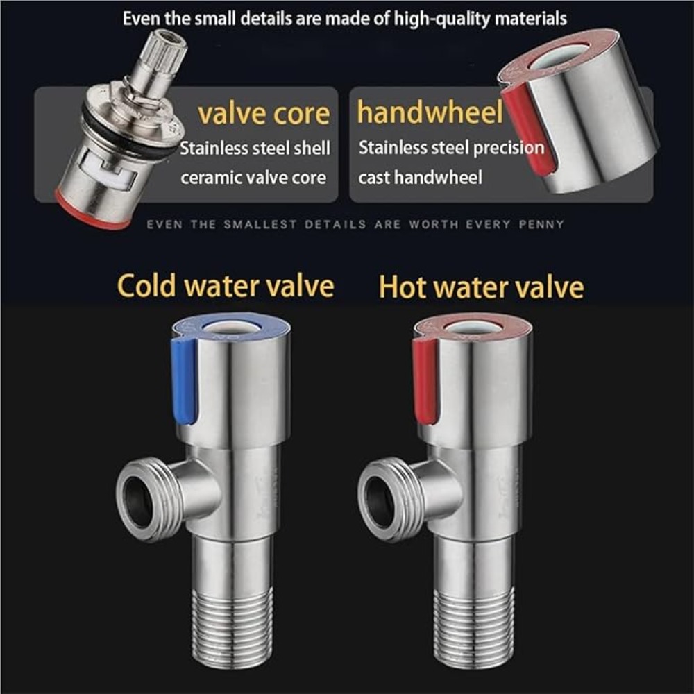 Stainless Steel Hot Cold Inlet – Toilet Fill Valve recenzja i cena
