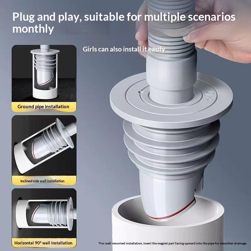 &Bathroom Sewer Seal Ring Anti – Drain Pipe Clip recenzja i cena