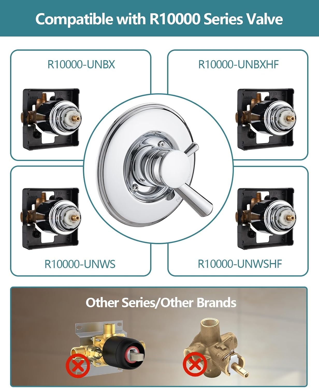 Chrome Shower Trim Kit Compati – Shower Valve Cartridge recenzja i cena