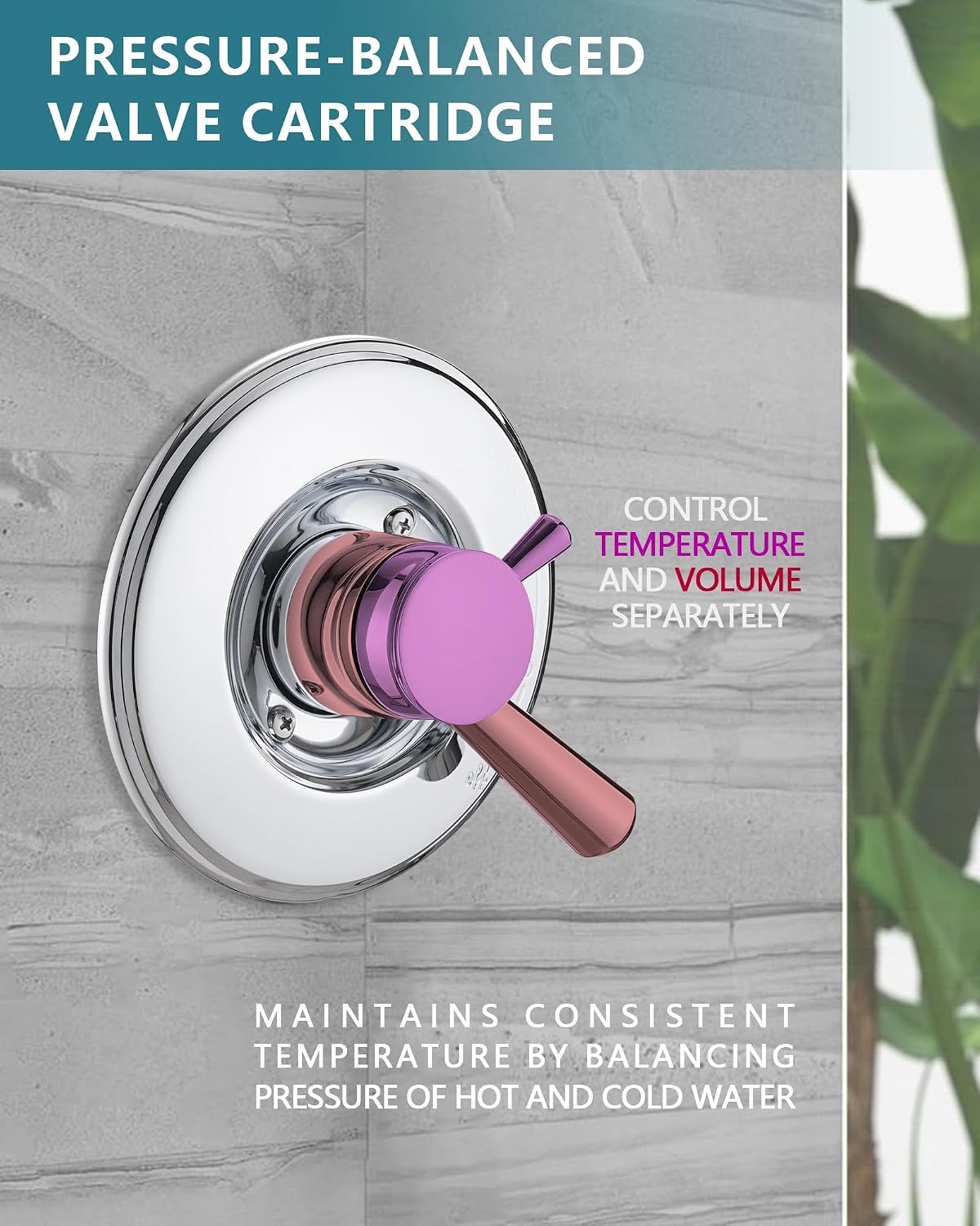 Chrome Shower Trim Kit Compati – Shower Valve Cartridge recenzja i cena