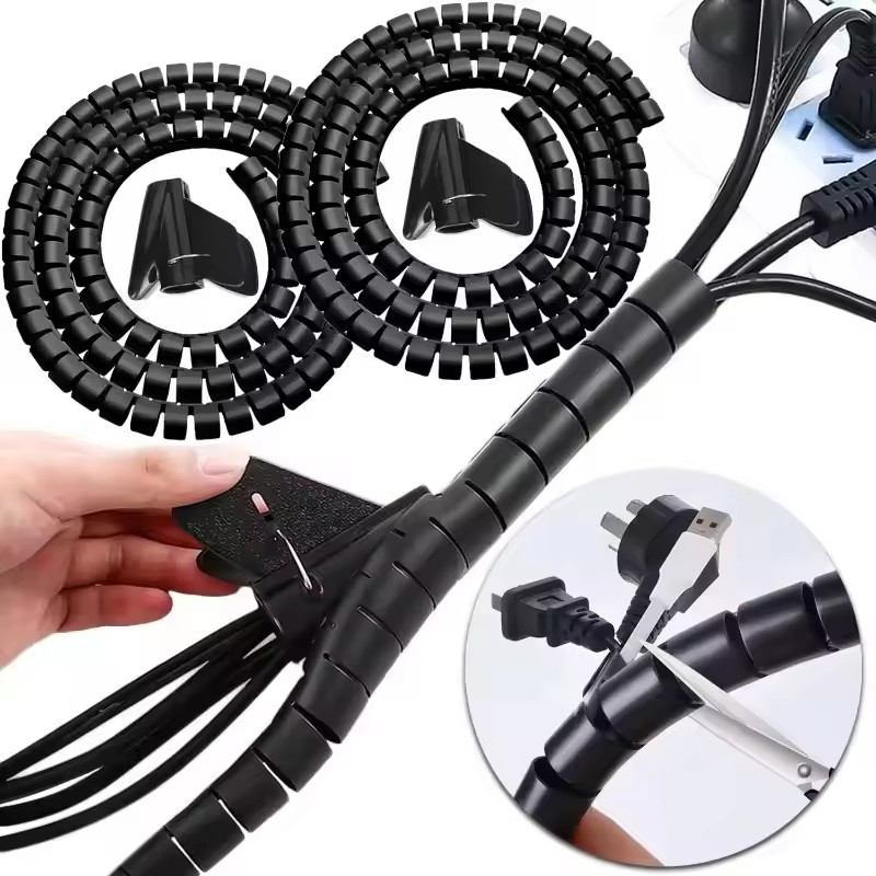 2M Flexible Spiral Cable Organ – Plastic Pipe Clip recenzja i cena