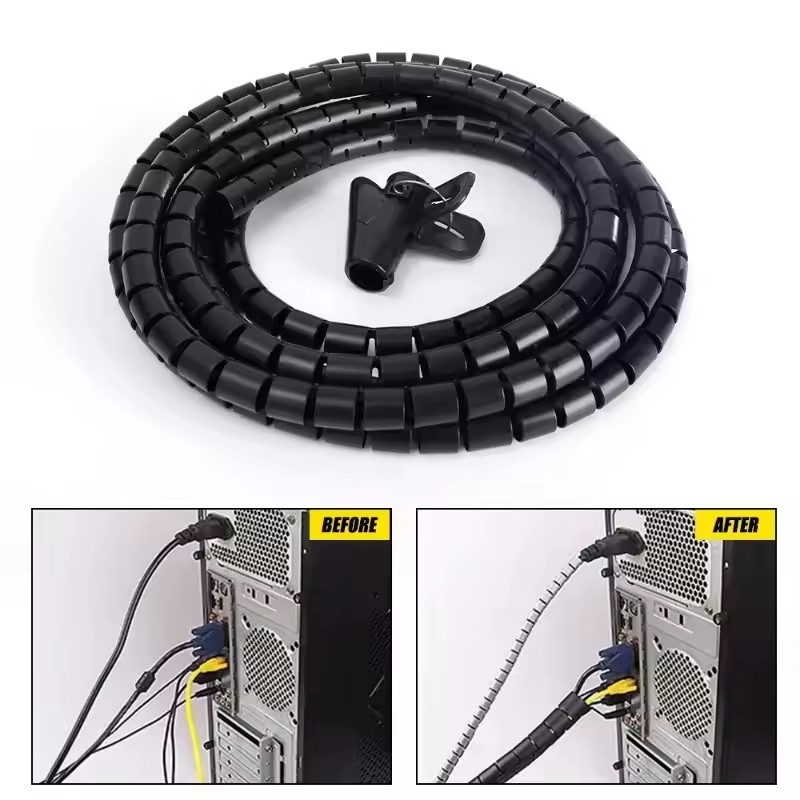 2M Flexible Spiral Cable Organ – Plastic Pipe Clip recenzja i cena