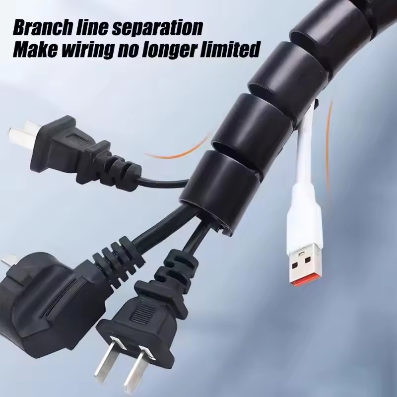 2M Flexible Spiral Cable Organ – Plastic Pipe Clip recenzja i cena