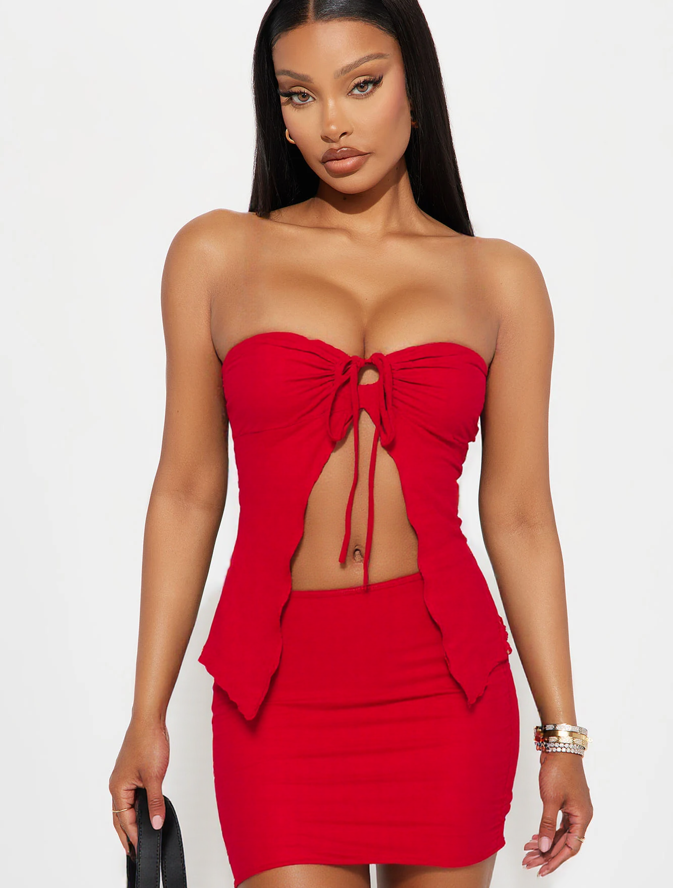 Women's Solid Color Tube Top & – Pipe Bending Spring recenzja i cena