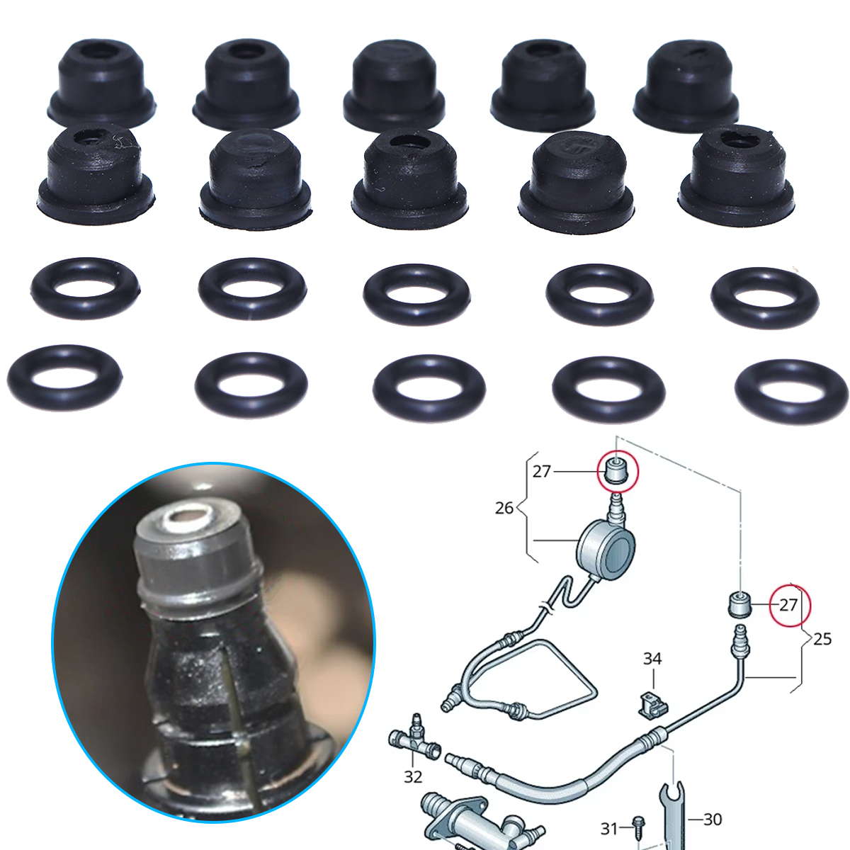 For Fiat Ulysse Peugeot 806 19 – Plastic Pipe Clip recenzja i cena
