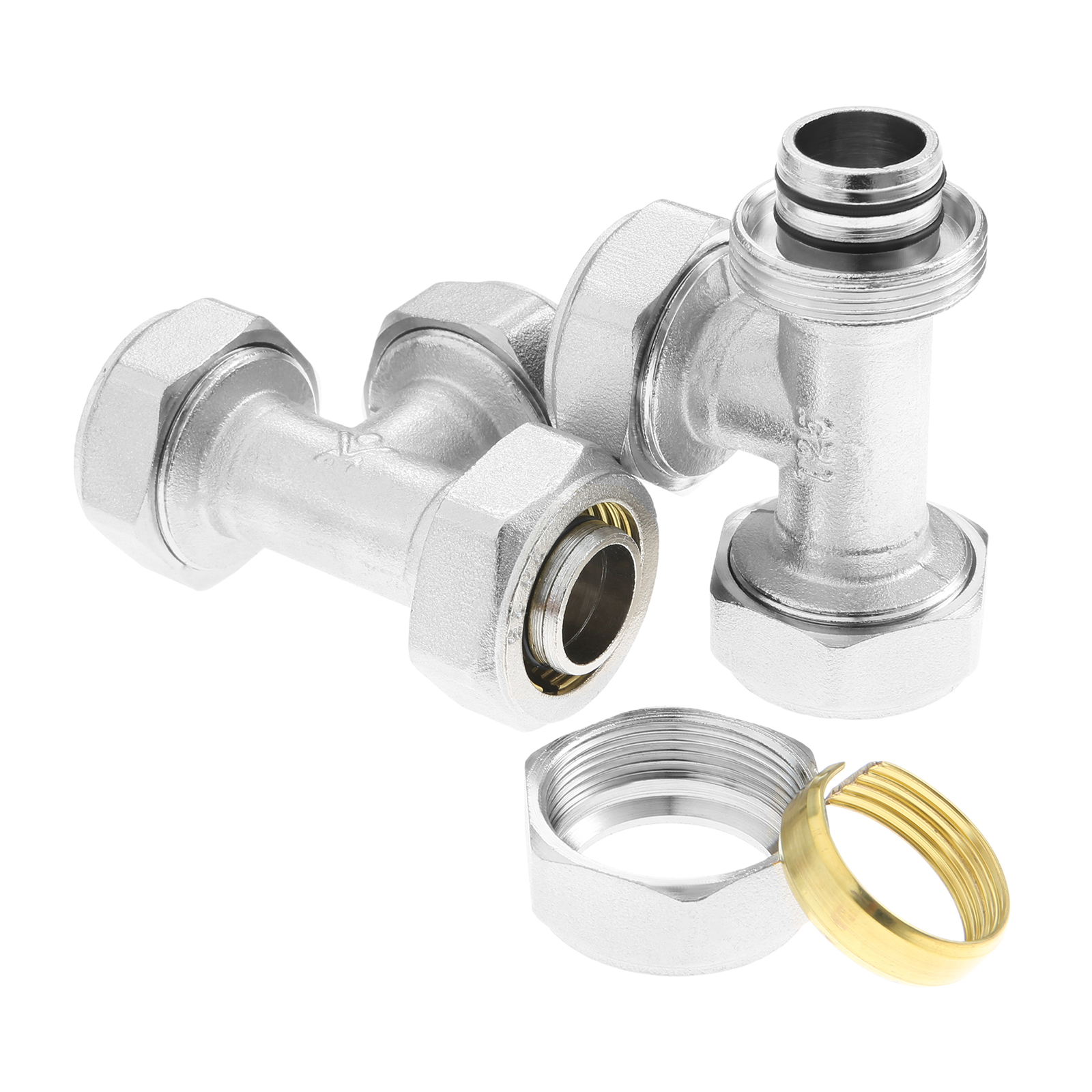 2Pcs 3/4’’ Tee Air Line Fittin – Compression Fitting Brass recenzja i cena