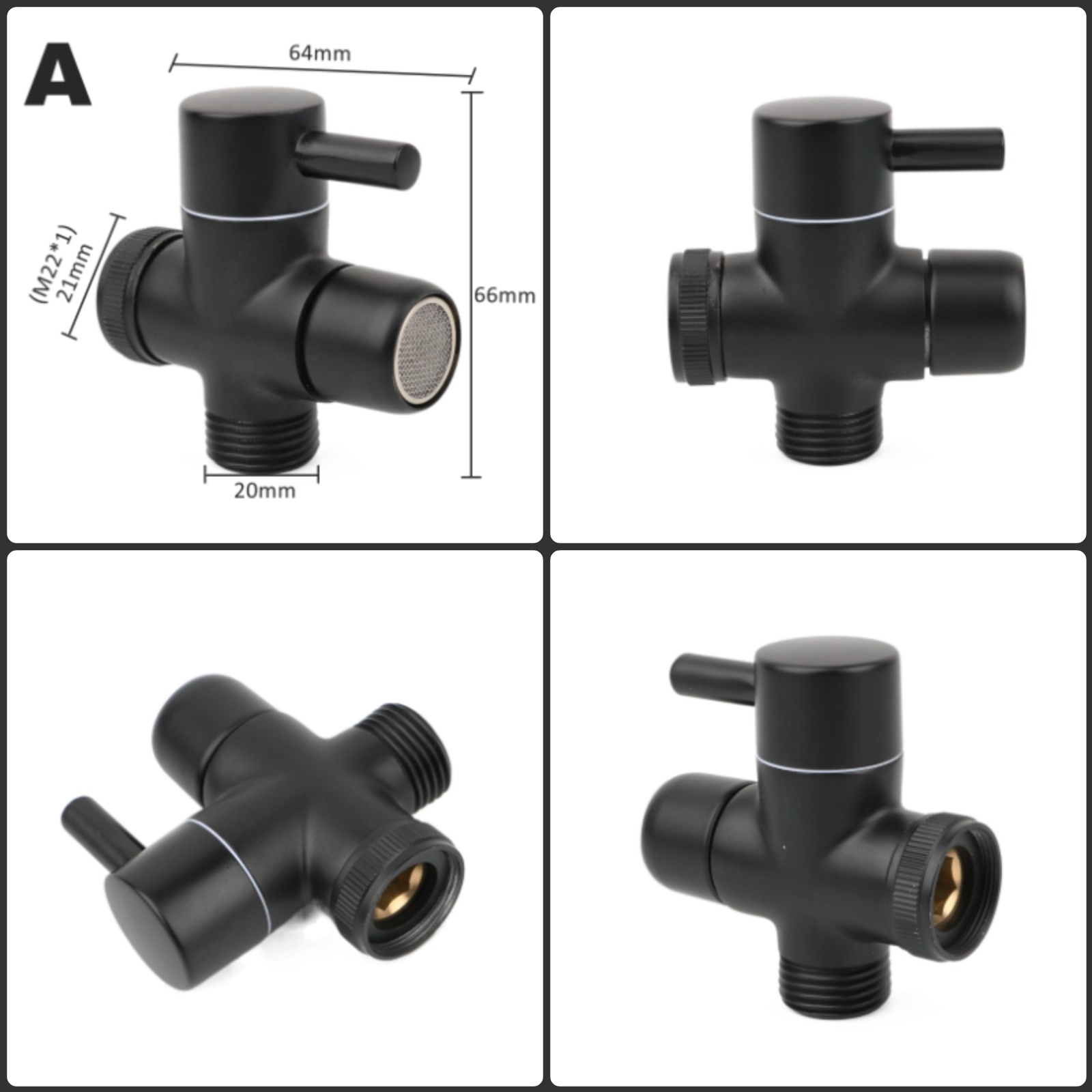 Black Brass Shower Arm Adapter – Shower Valve Cartridge recenzja i cena
