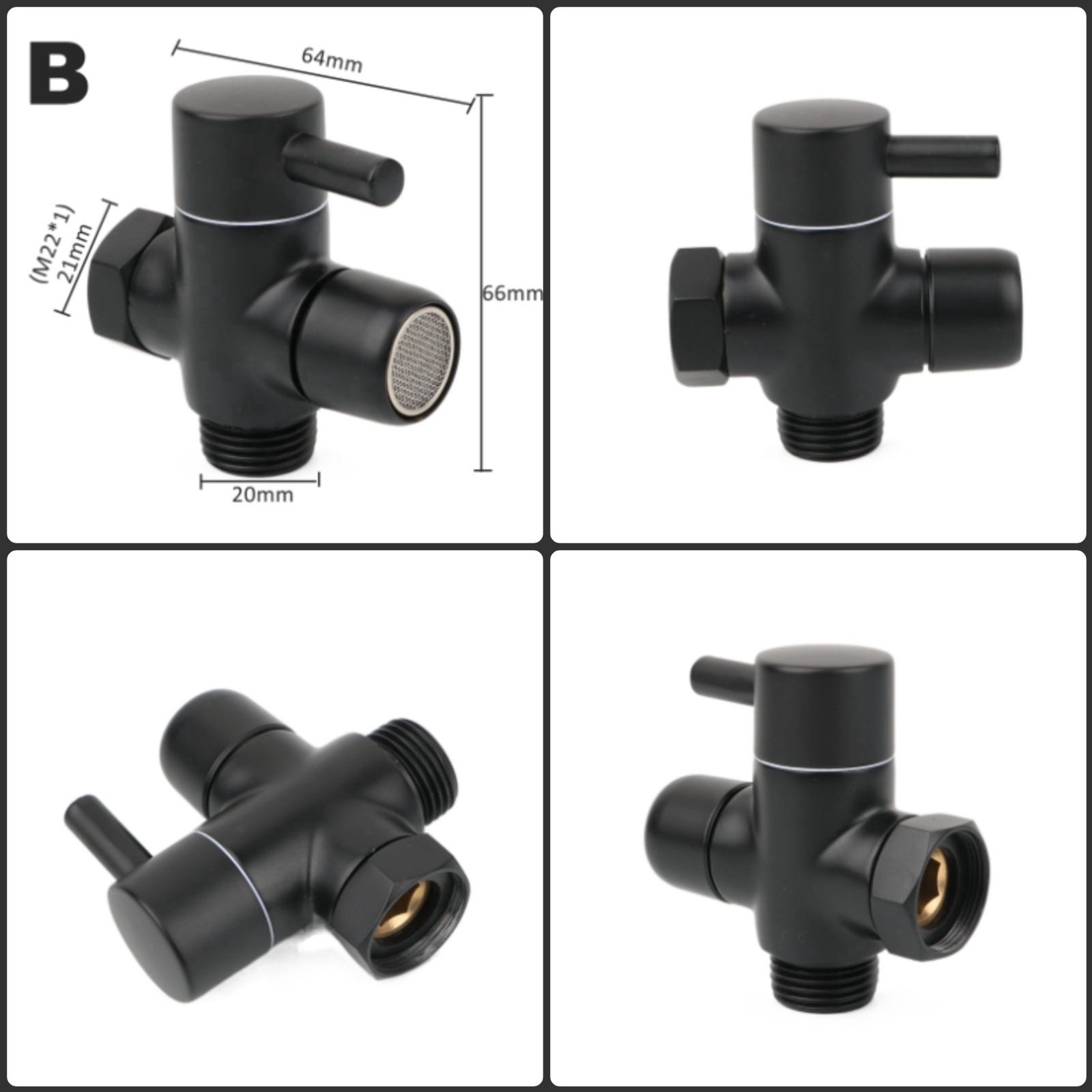 Black Brass Shower Arm Adapter – Shower Valve Cartridge recenzja i cena