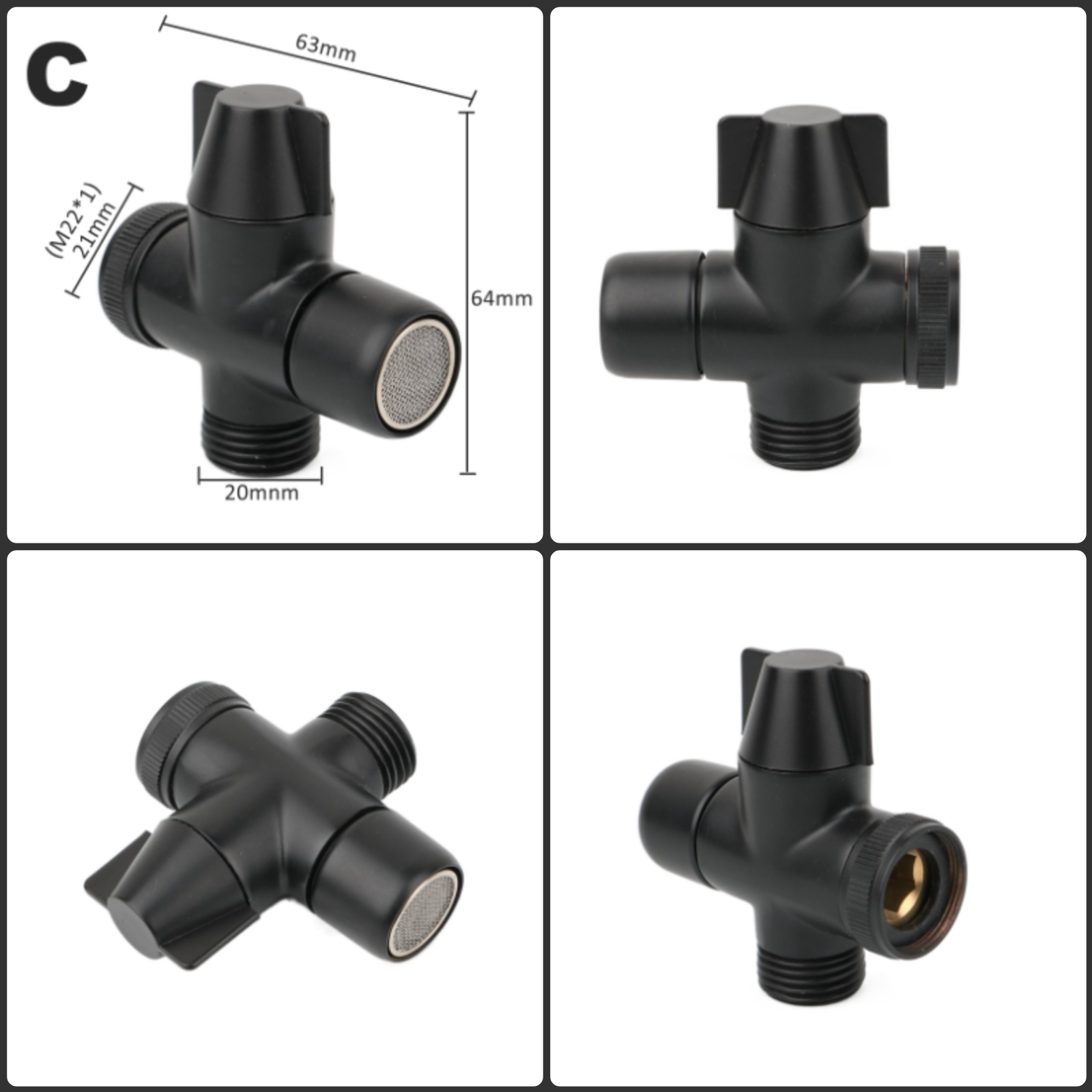 Black Brass Shower Arm Adapter – Shower Valve Cartridge recenzja i cena