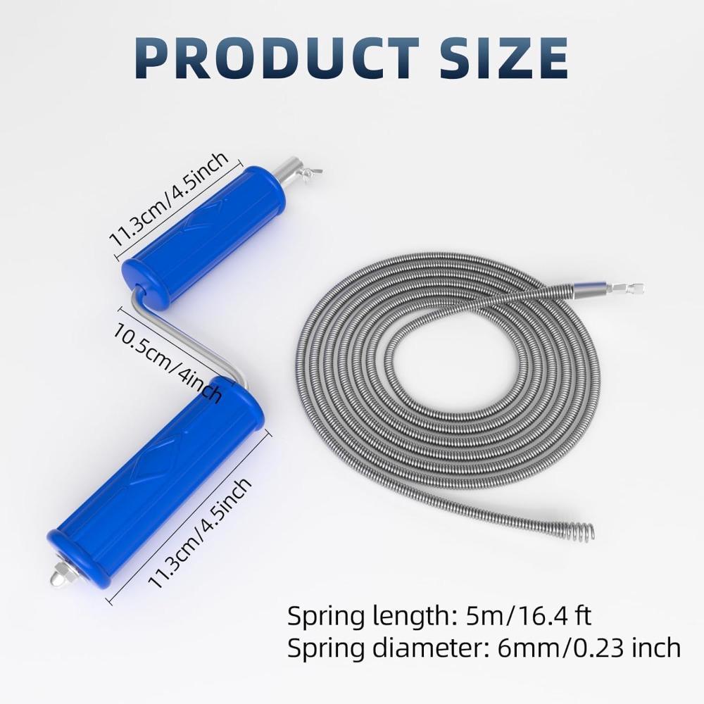 Drain Snake 16.4ft x 6mm Auto  – Drain Snake Flexible recenzja i cena